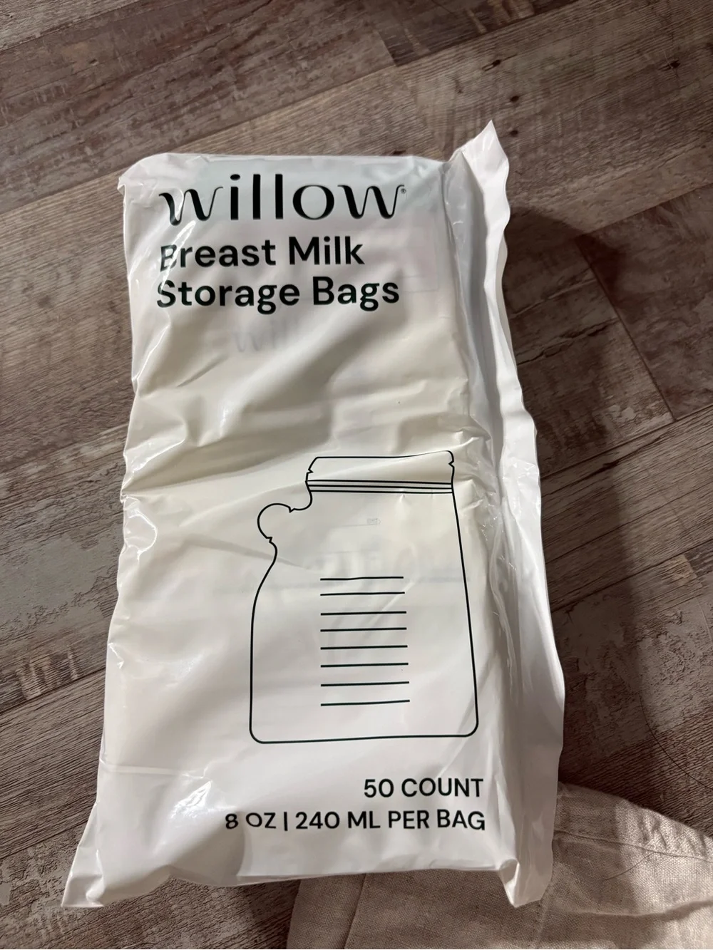 Willow Breast Milk Storage Bags - Teal Box & White Packaging (more than 200 bags
